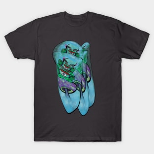 Trippy Frog on Mushroom T-Shirt